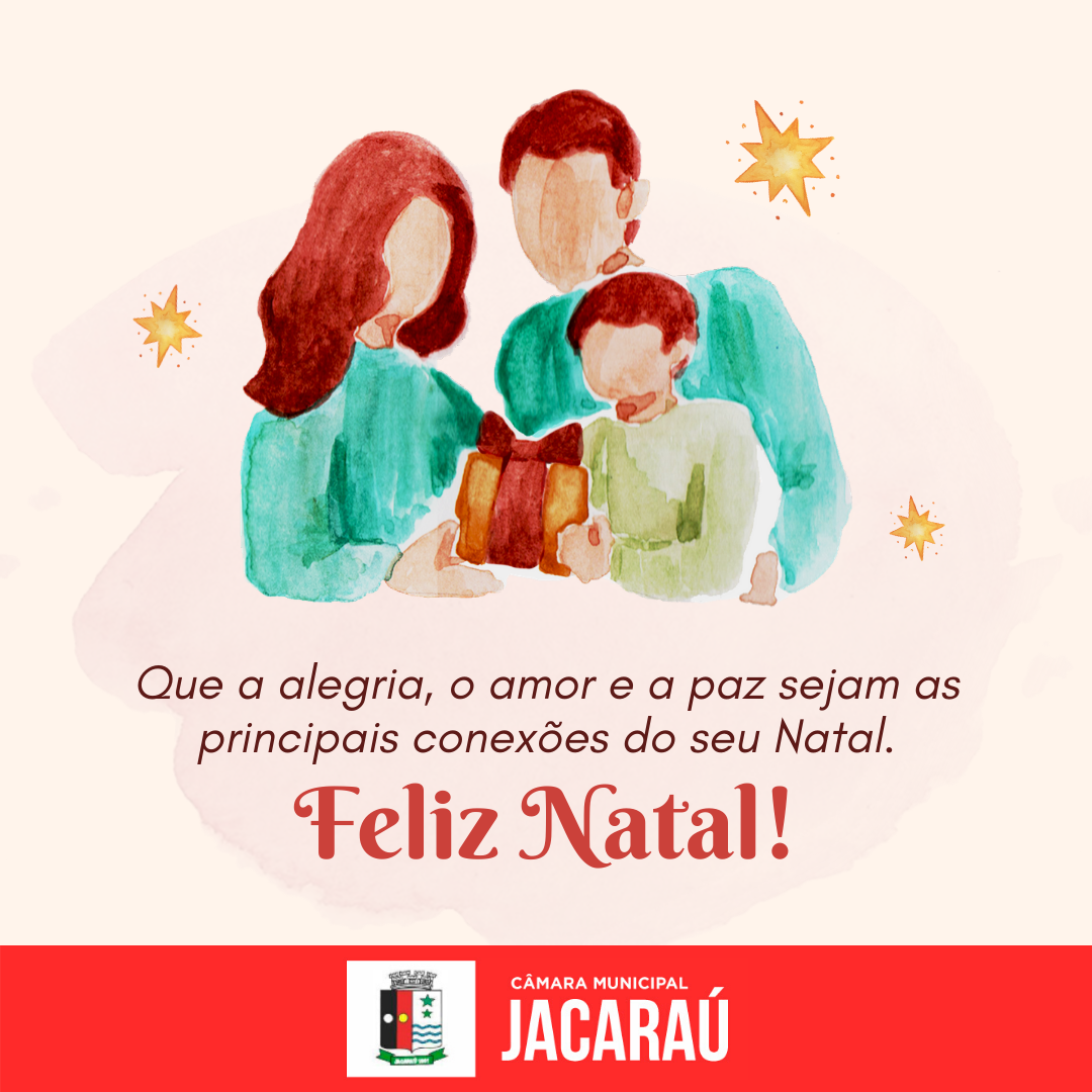 Mensagem de Natal e de Ano Novo, do vereador e presidente da Câmara de Vereadores de Jacaraú, Lico de Doro